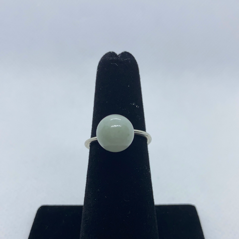 Sterling Silver Jadeite Ring