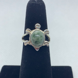 Sterling Silver Jadeite Ring SIZE 6.25