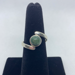 Sterling Silver Jadeite Ring SIZE 8.25